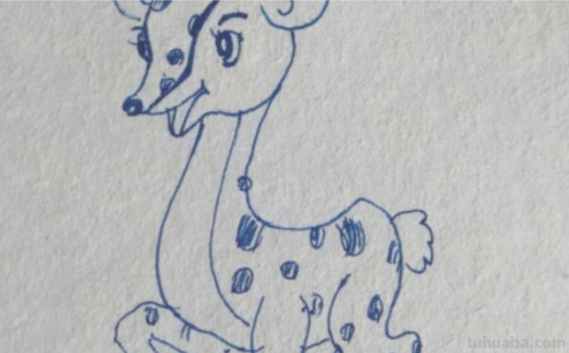 怎么画梅花鹿的简笔画 如何画一个简单的可爱的小梅花鹿？