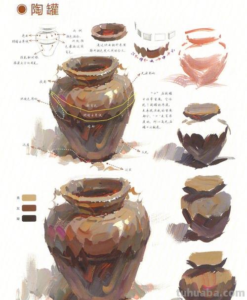 色彩罐子 色彩罐子画法