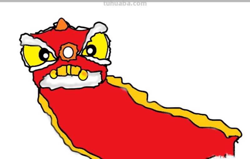 舞狮人物速写 舞狮素描？
