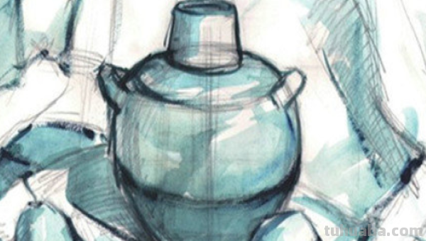 水粉画、白罐子怎么画?