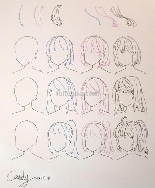 动漫人物头发怎么画 动漫人物头发怎么画女生