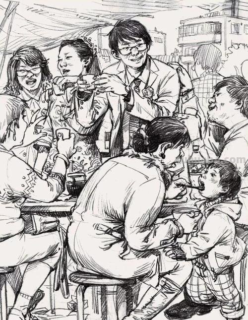 歌厅速写场景 描写夜总会的场景?
