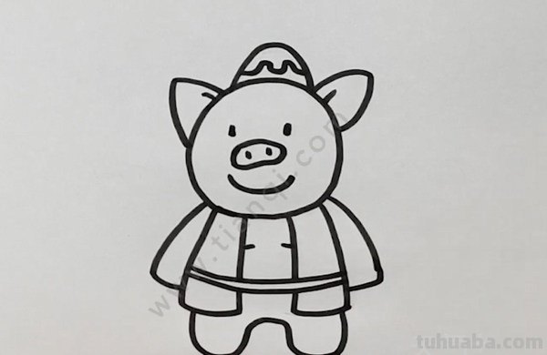 猪八戒简笔画怎么涂色 西游记四人图里面颜色怎么涂？