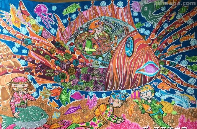 未来的海底城市科幻画 未来的海底城市科幻画创意说明