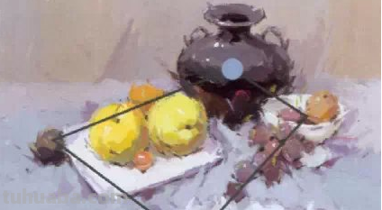 色彩静物怎么构图