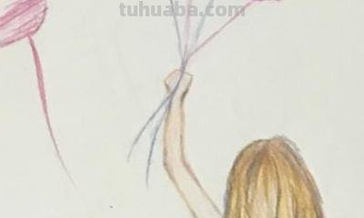 可爱少女怎么画彩铅图 彩色铅笔画教程：1.女孩——自由飞翔？