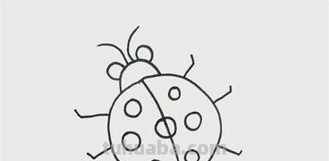 七星瓢虫怎么画简笔画 一年级七星瓢虫的花衣裳简单画最简单？