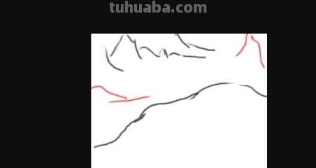 红色的彩铅怎么画桃花 花的彩铅画？