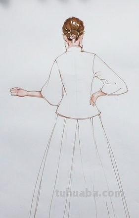 汉族婚服怎么画 汉族婚服怎么画简笔画