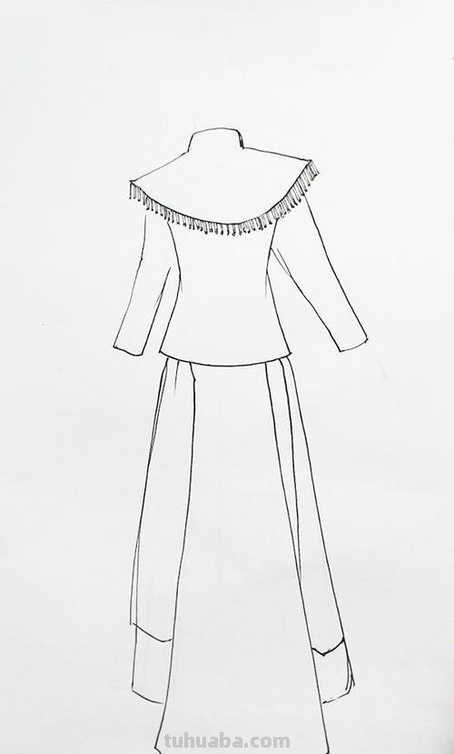 汉族婚服怎么画 汉族婚服怎么画简笔画
