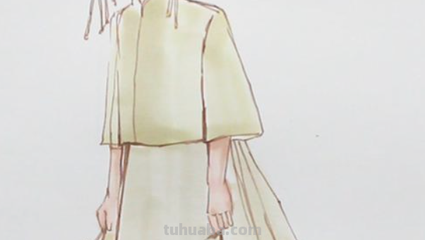 古代嫁衣怎么画