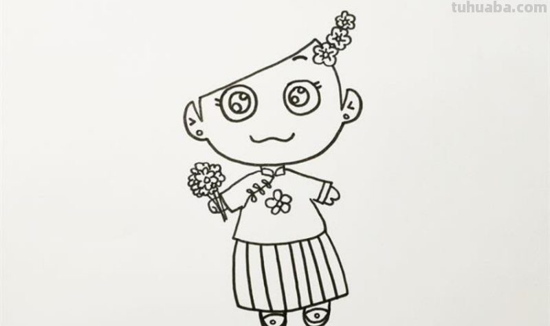 画新娘子怎么画