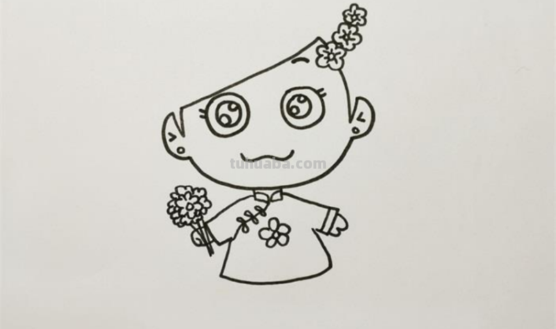 画新娘子怎么画
