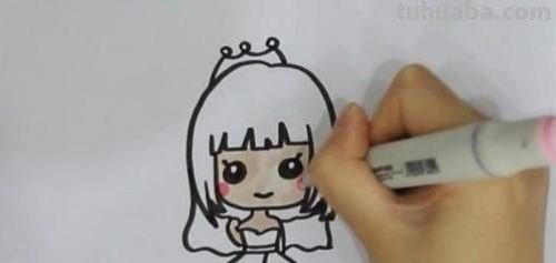 画新娘子怎么画