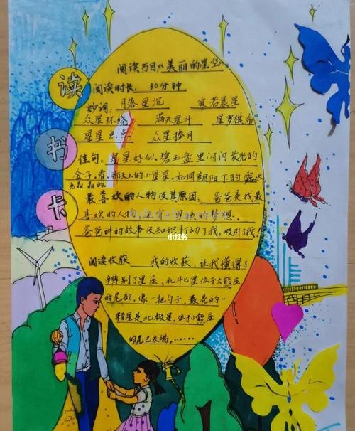 星星形状的读书卡怎么做 星空读书卡怎么做?