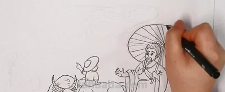 清明节的诗配画简单又好看