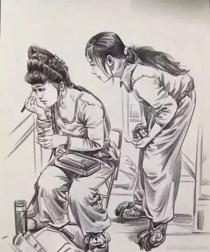 这样的速写大家都在争相收藏，速写一定要死磕死练到底！