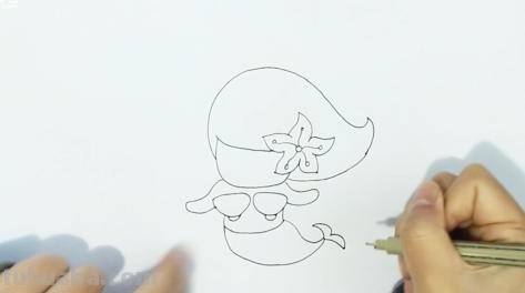 教怎么画美人鱼简笔画 美人鱼简笔画怎么画，美人鱼的画法？