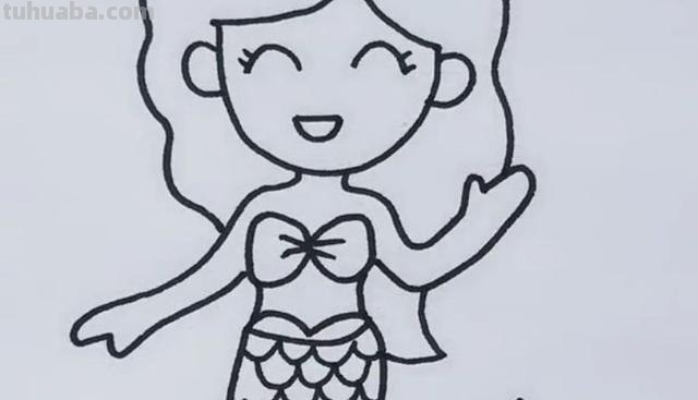 教怎么画美人鱼简笔画 美人鱼简笔画怎么画，美人鱼的画法？