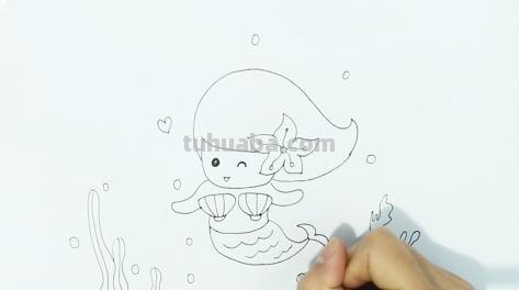 教怎么画美人鱼简笔画 美人鱼简笔画怎么画，美人鱼的画法？