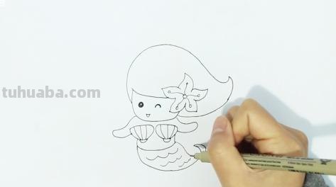 教怎么画美人鱼简笔画 美人鱼简笔画怎么画，美人鱼的画法？