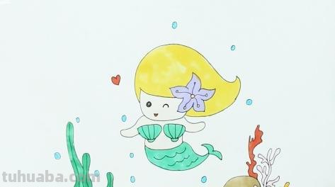 教怎么画美人鱼简笔画 美人鱼简笔画怎么画，美人鱼的画法？
