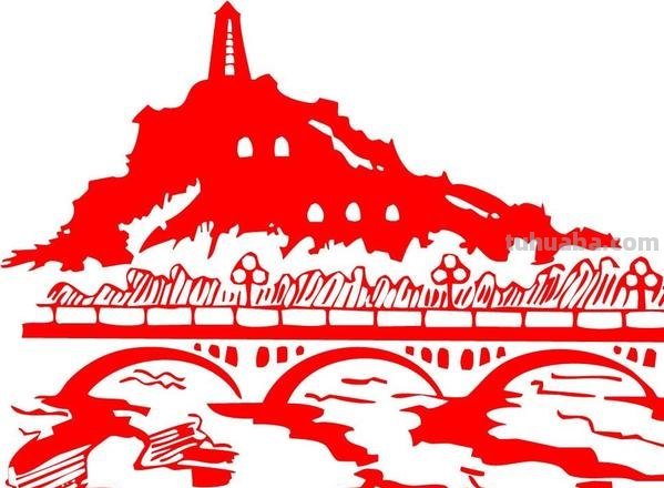 怎么画延安手抄报 红色圣地延安简笔画?