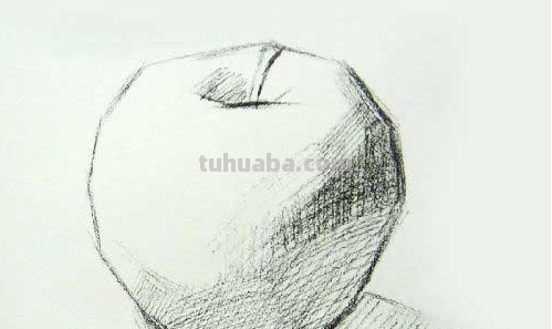 怎样画苹果素描步骤图