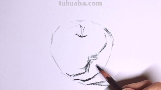怎样画苹果素描步骤图
