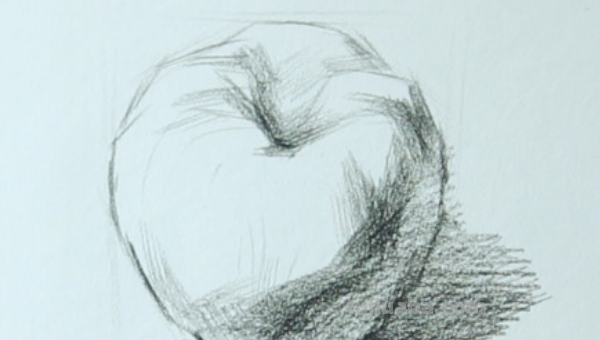 素描苹果怎么画?