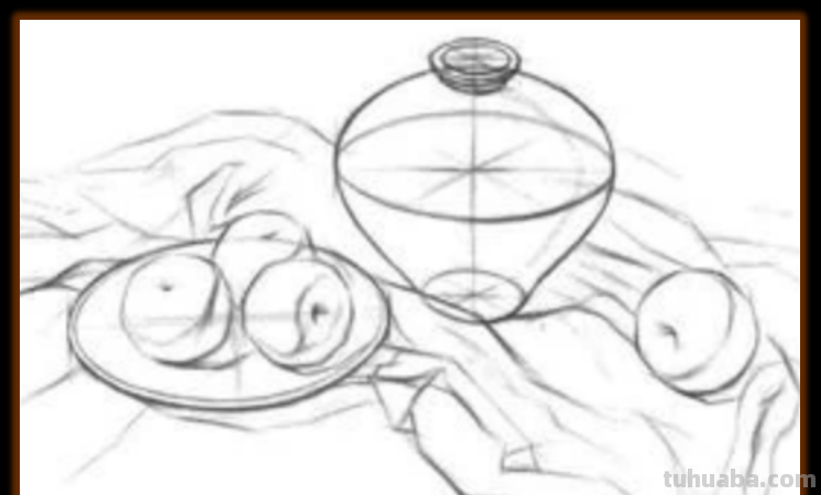 素描怎么画苹果