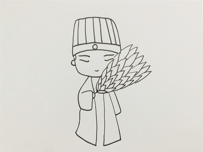 诸葛亮怎么画的简笔画 诸葛亮的画?