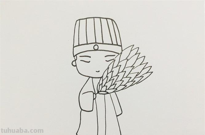 诸葛亮怎么画的简笔画 诸葛亮的画?