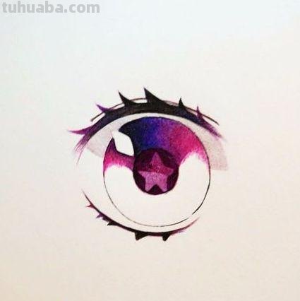 眼睛怎么画卡通彩铅颜色 动漫人物混色眼睛教程？