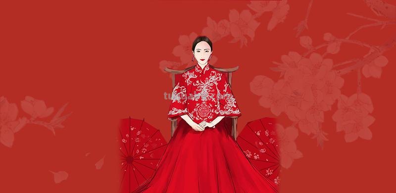 板绘古代婚服步骤教程 板绘古代婚服步骤教程