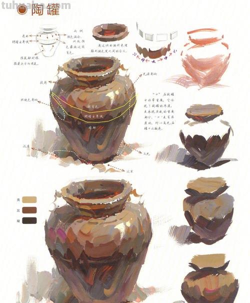 罐子的画法 罐子的画法色彩