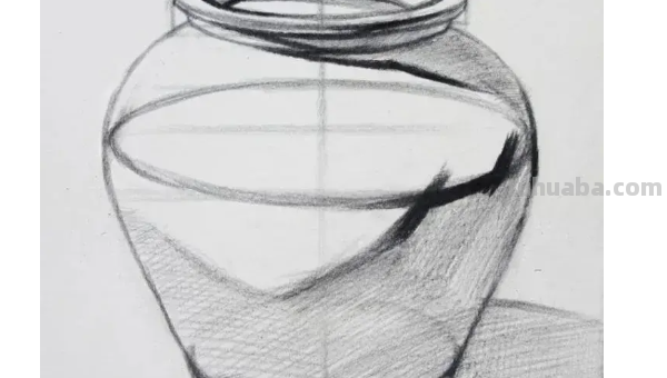 素描罐子步骤示范画法