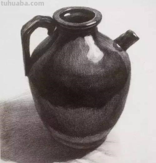 素描静物罐子步骤