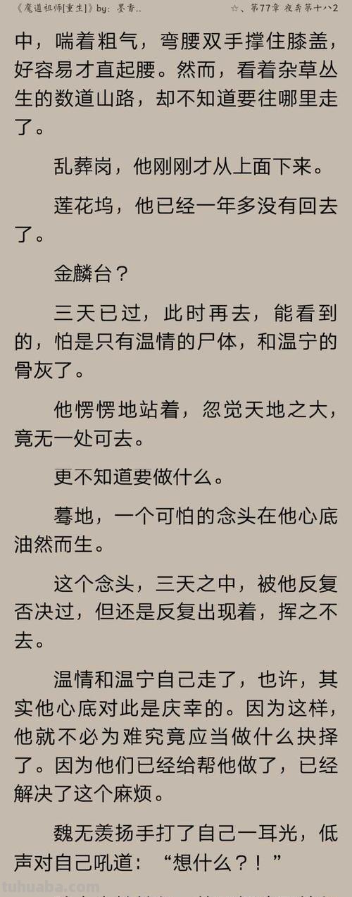 魔道祖师 魔道祖师小说免费观看无删减版