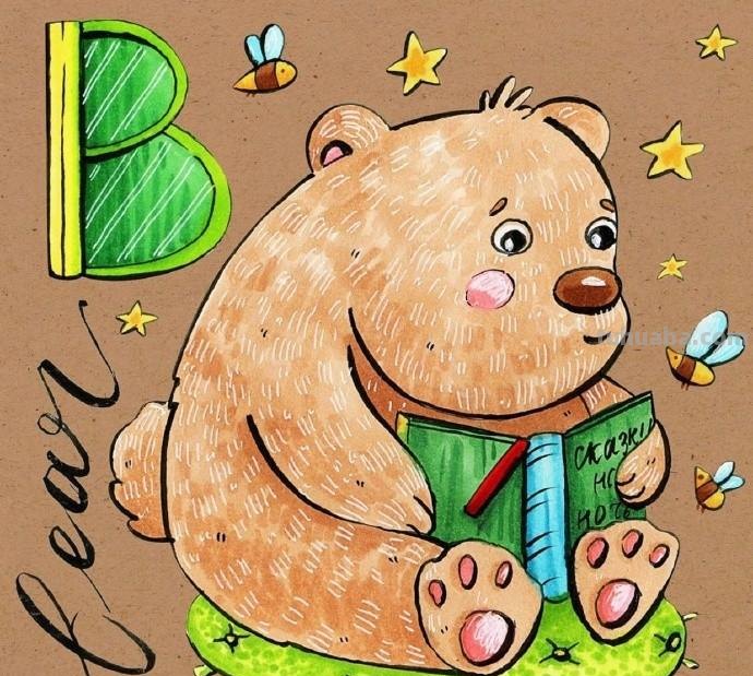可爱的动物简笔画，亲子活动素材