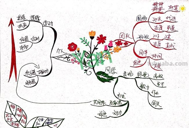 花海主题思维导图怎么画 怎样画思维导图?