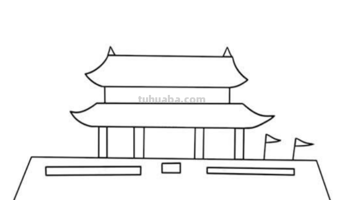 天安门怎么画