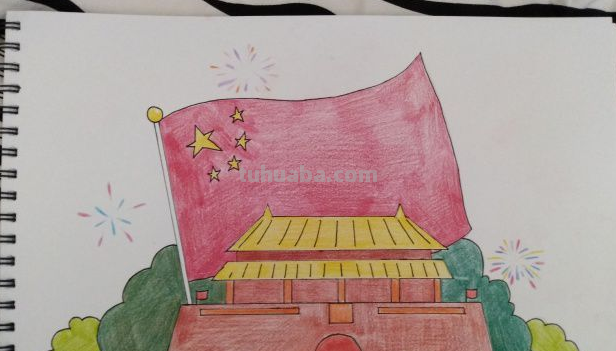 简单的天安门怎么画