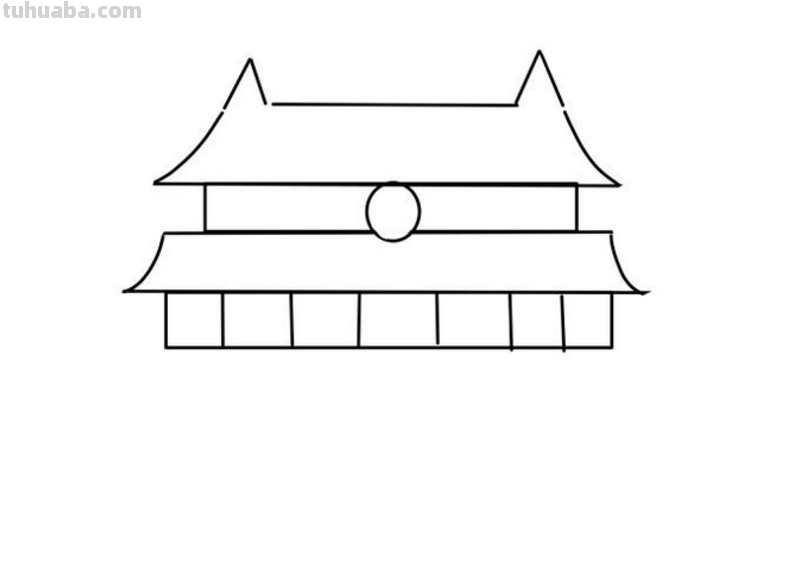 怎样画简单的天安门?