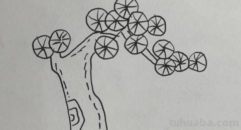 树屋怎么画简笔画图片 如何画古树和茅屋简笔画？