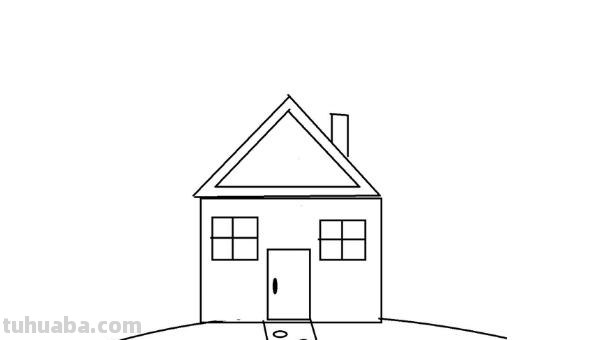 树屋怎么画简笔画图片 如何画古树和茅屋简笔画？