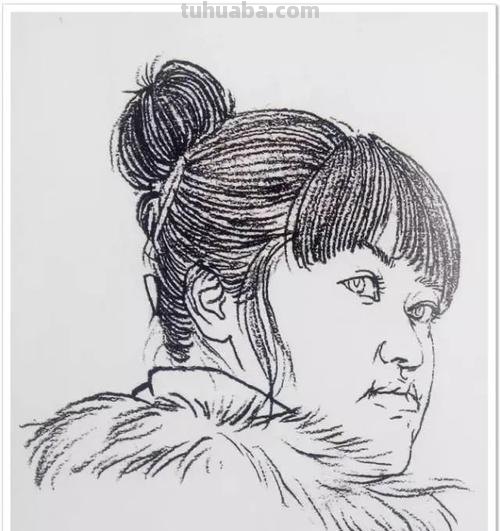 素描速写头 速描人头像头发应该怎样画？速写画的头发留白好不留白好？