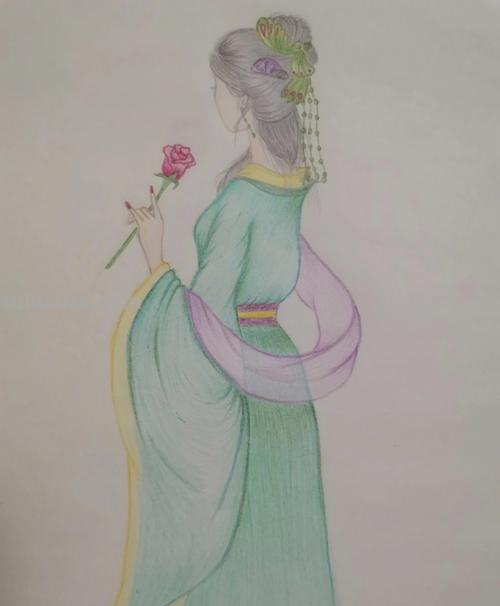 彩铅画什么好看非常简单 用彩铅画画简单古风公主？