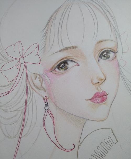 彩铅画什么好看非常简单 用彩铅画画简单古风公主？