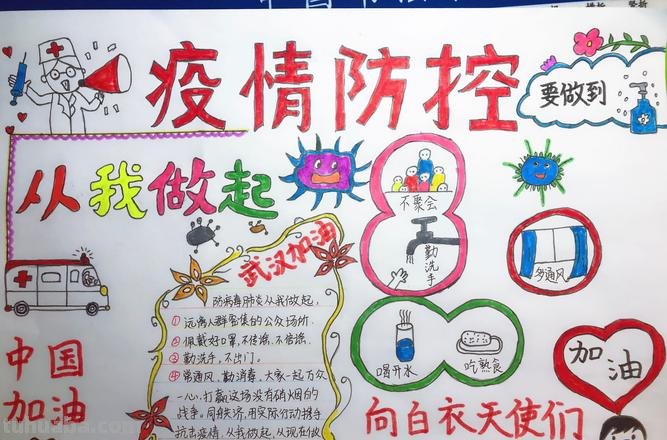 我怎么疫情手抄报 抗击疫情,从我做起的手抄报怎么画?
